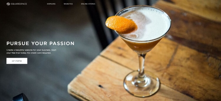 Squarespace Restaurant Builder Homepage